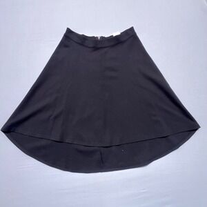 Devlin Black High-Low Skater Skirt Flared Back Zipper Size Medium